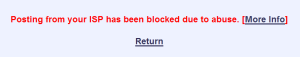 ISP 4chan Posting Block